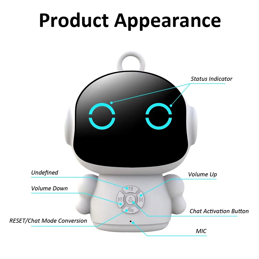 Tuya Smart Life AI Voice Recognition Robot Early Education Toys for Kids Speech Interactive Telling Stories Companion Chatbot