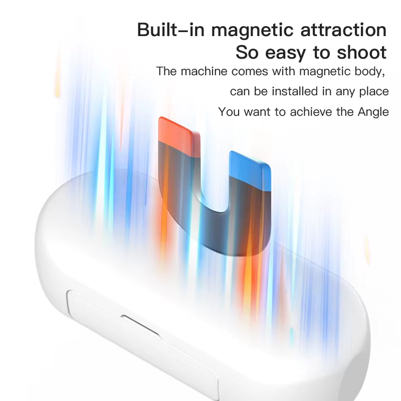 4K Thumb Camera Mini Sports Bodycam with Waterproof Action Camera Magnetic Wearables Vlog Helmet Camera Bicycle Video Wifi Cam