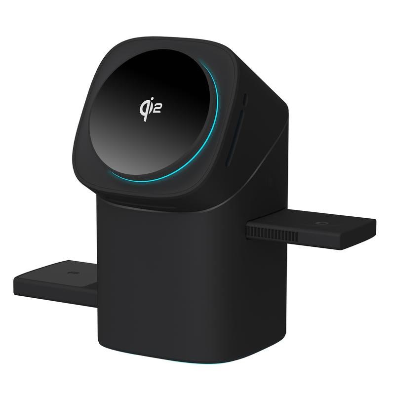 3-In-1 Wireless Charging Station Qi2.Magnetic Charger for Iphone16 15 14 13 Pro Max plus Full Series. Wireless Charging Station for Airpods/ Iwatch/ Android. Perfectly Fit in Home and Office. 15W Fast Charging