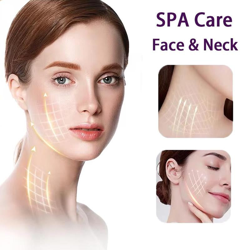 Electric Neck & Face Massager, 7 Color LED Light Neck & Face Lifting Machine with Heating, Firming Facial Skin Care Tool for Women & Girl, Facial Beauty Massagers