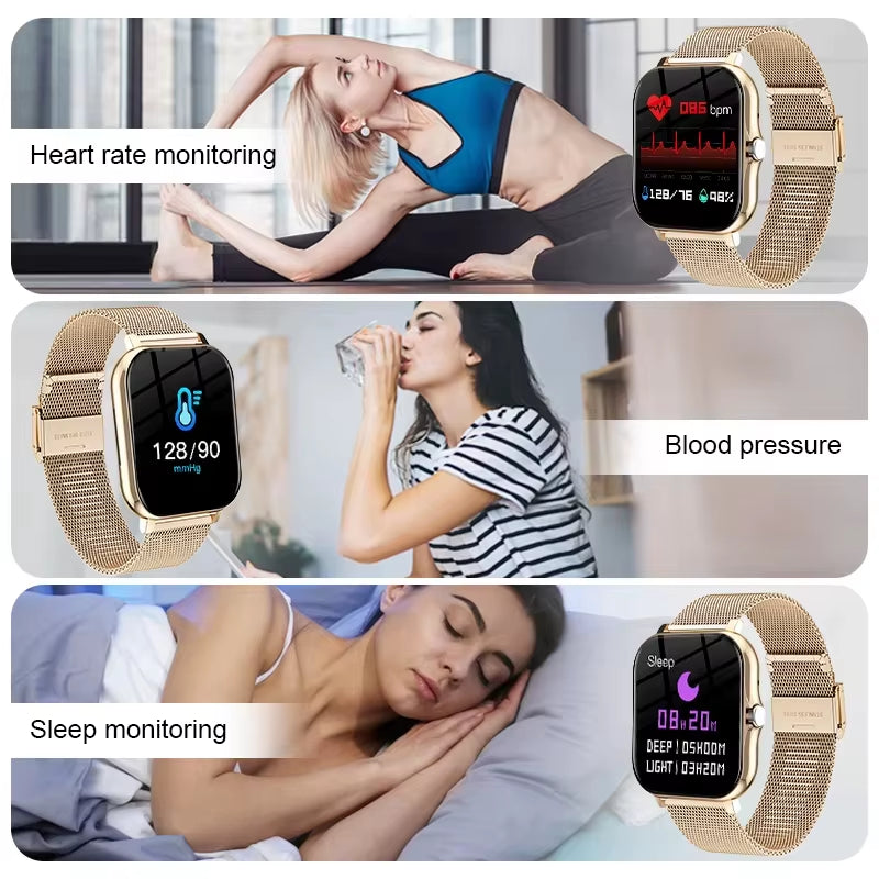 New Smart Watch Multiple Sports Mode Sleep Monitor Find Phone Bluetooth Call Smart Watch Men Women Gift