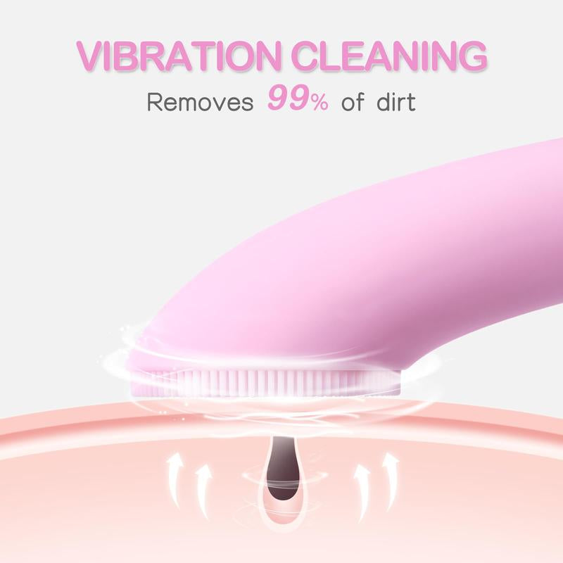 PRITECH Electric Facial Cleansing Silicone Brush with Heat-Assisted Absorption & Adjustable Vibration Modes for Deep Cleansing & Gentle Exfoliation #Tiktokshopblackfriday #Tiktokshopcybermonday