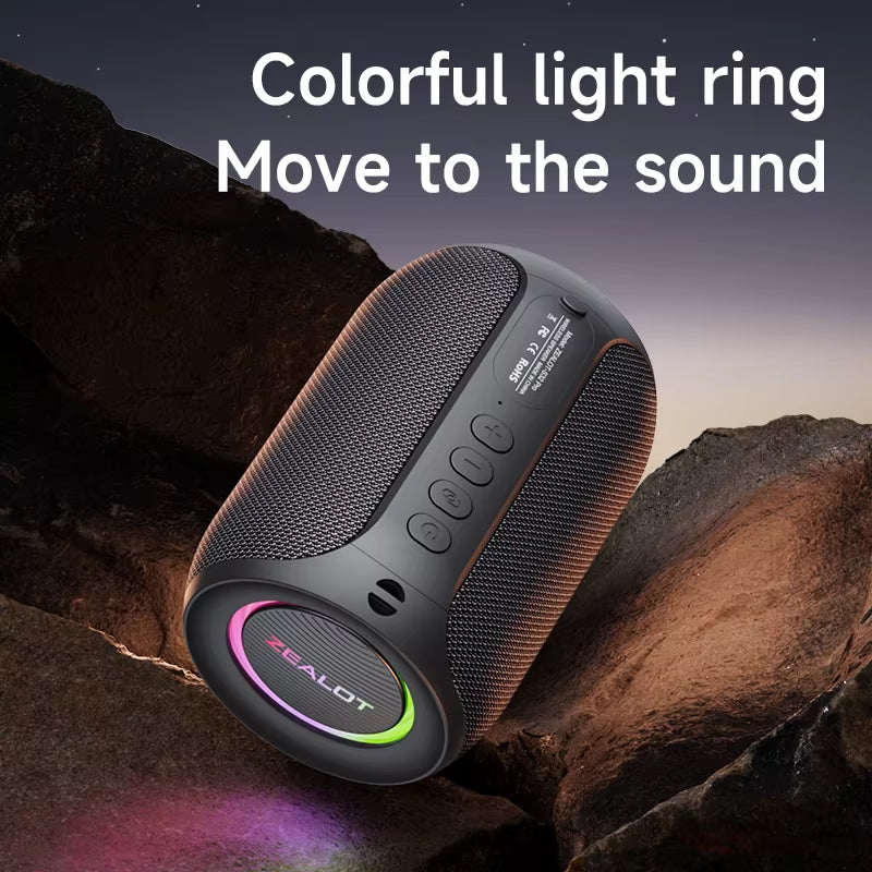 -S32Pro Powerful Bluetooth Speaker, Bass Wireless, LED Light, Outdoor Speakers, Subwoofer, Waterproof Sound Box Support