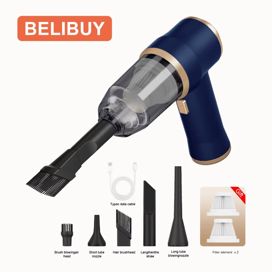 BELIBUY Wireless Car Vacuum Cleaner Home Appliance Sofa Cleaning Machine High-Power Household Carpet Cleaner Mini Vacuum Cleaner