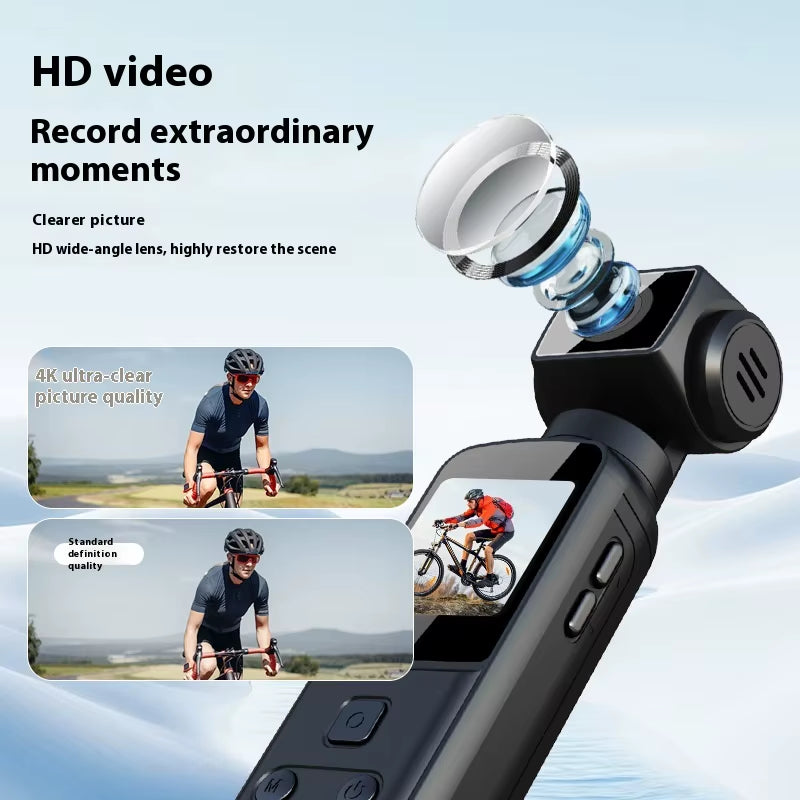 Hot Sale 4K Action 1.33Inch HD anti Shake Pocket K1 Sports Motion Camera Mini Handheld 270° Rotatable for Cycling