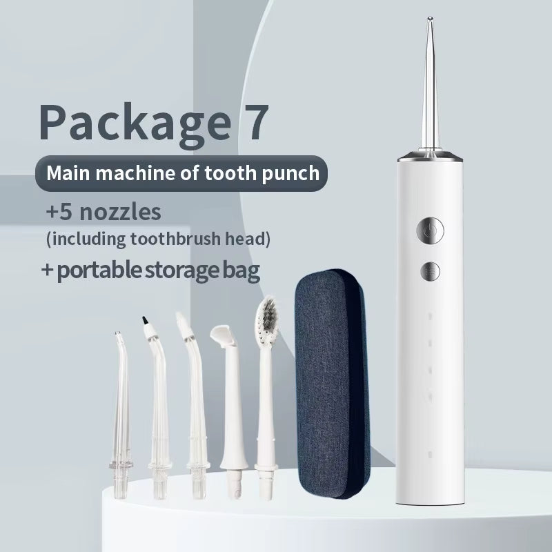 Oral Irrigator for Teeth Water Flosser Multi-Function Portable Dental Water Jet 300ML Water Tank Teeth Cleaner Detachable