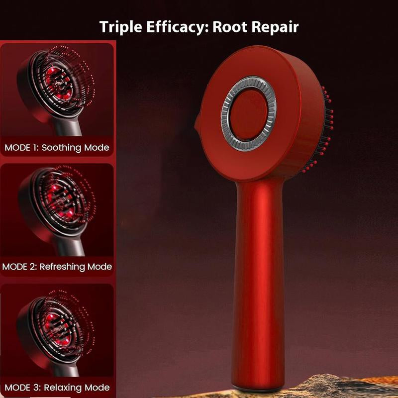 Electric Scalp Massager Hair Oil Applicator, 3 Modes Hair Massage Comb, 1 Box Multi-Functional Hair Massage Brush for Home & Travel, Scalp Stimulator