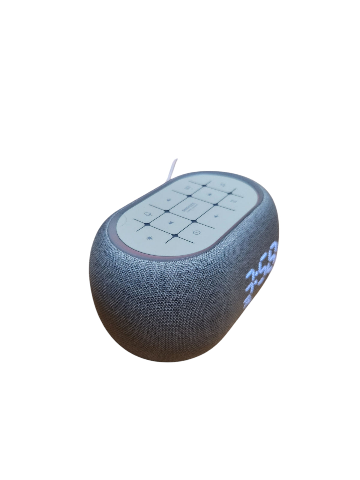 Music Clock Bar Bedside Alarm Clock 7 Night Light Bluetooth Speaker White Noise