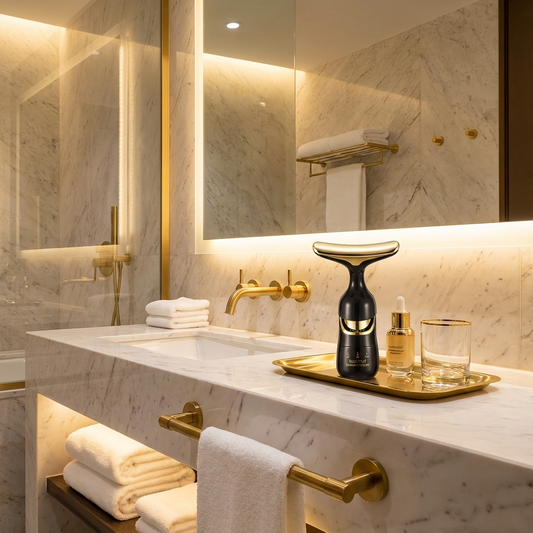 Microcurrent Face & Neck Lifting Device – Instant Firming, Sculpting & Anti-Aging