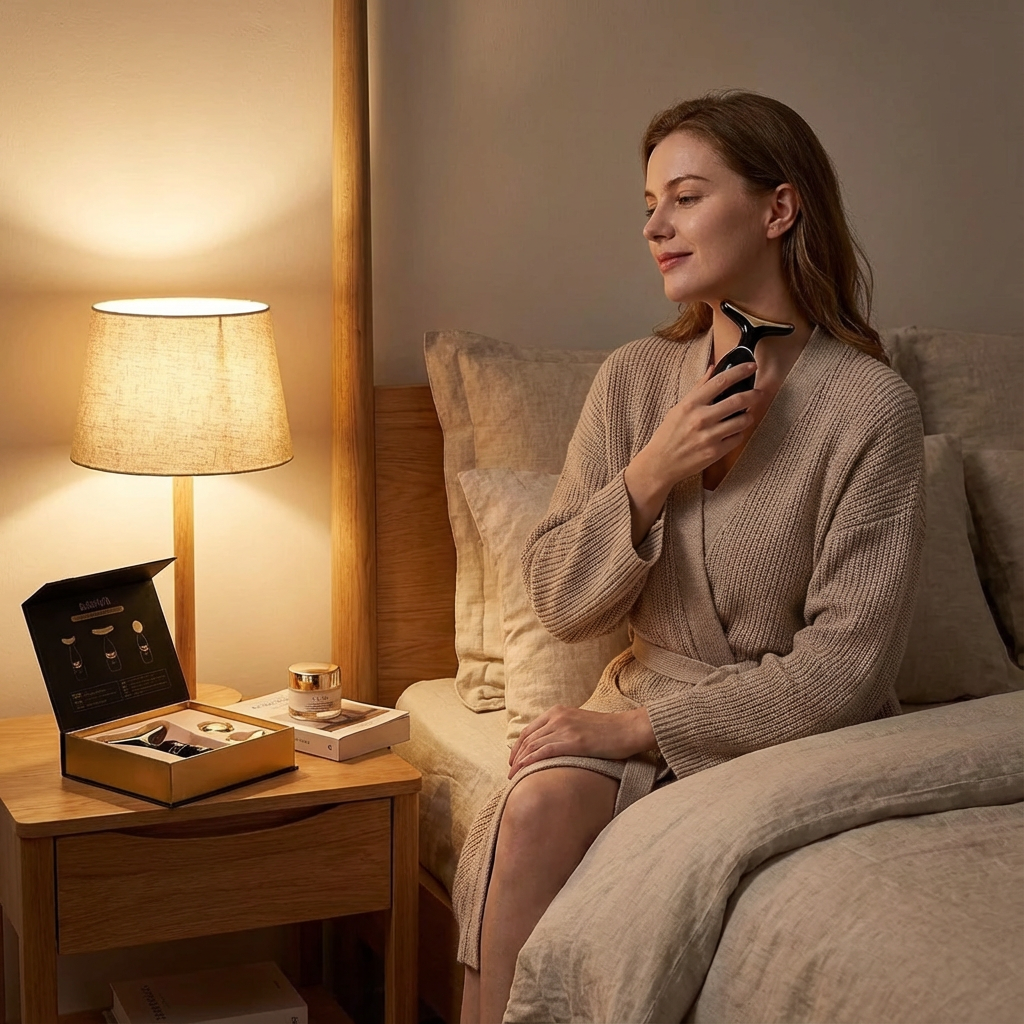 Microcurrent Face & Neck Lifting Device – Instant Firming, Sculpting & Anti-Aging