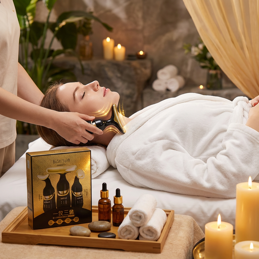 Microcurrent Face & Neck Lifting Device – Instant Firming, Sculpting & Anti-Aging