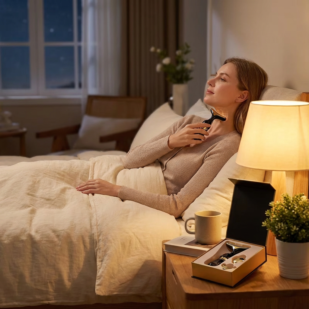 Microcurrent Face & Neck Lifting Device – Instant Firming, Sculpting & Anti-Aging