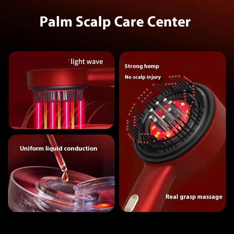 Electric Scalp Massager Hair Oil Applicator, 3 Modes Hair Massage Comb, 1 Box Multi-Functional Hair Massage Brush for Home & Travel, Scalp Stimulator