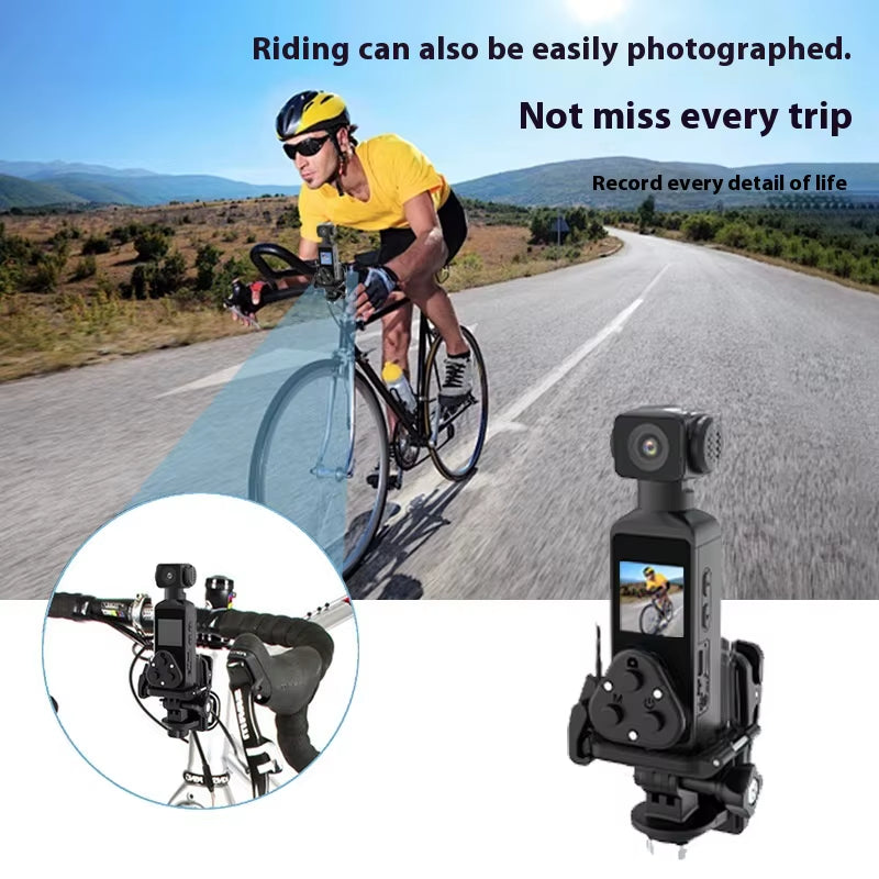 Hot Sale 4K Action 1.33Inch HD anti Shake Pocket K1 Sports Motion Camera Mini Handheld 270° Rotatable for Cycling