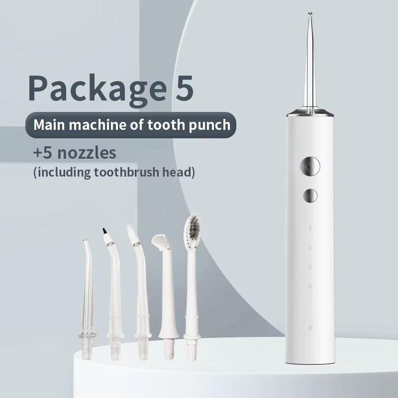 Oral Irrigator for Teeth Water Flosser Multi-Function Portable Dental Water Jet 300ML Water Tank Teeth Cleaner Detachable