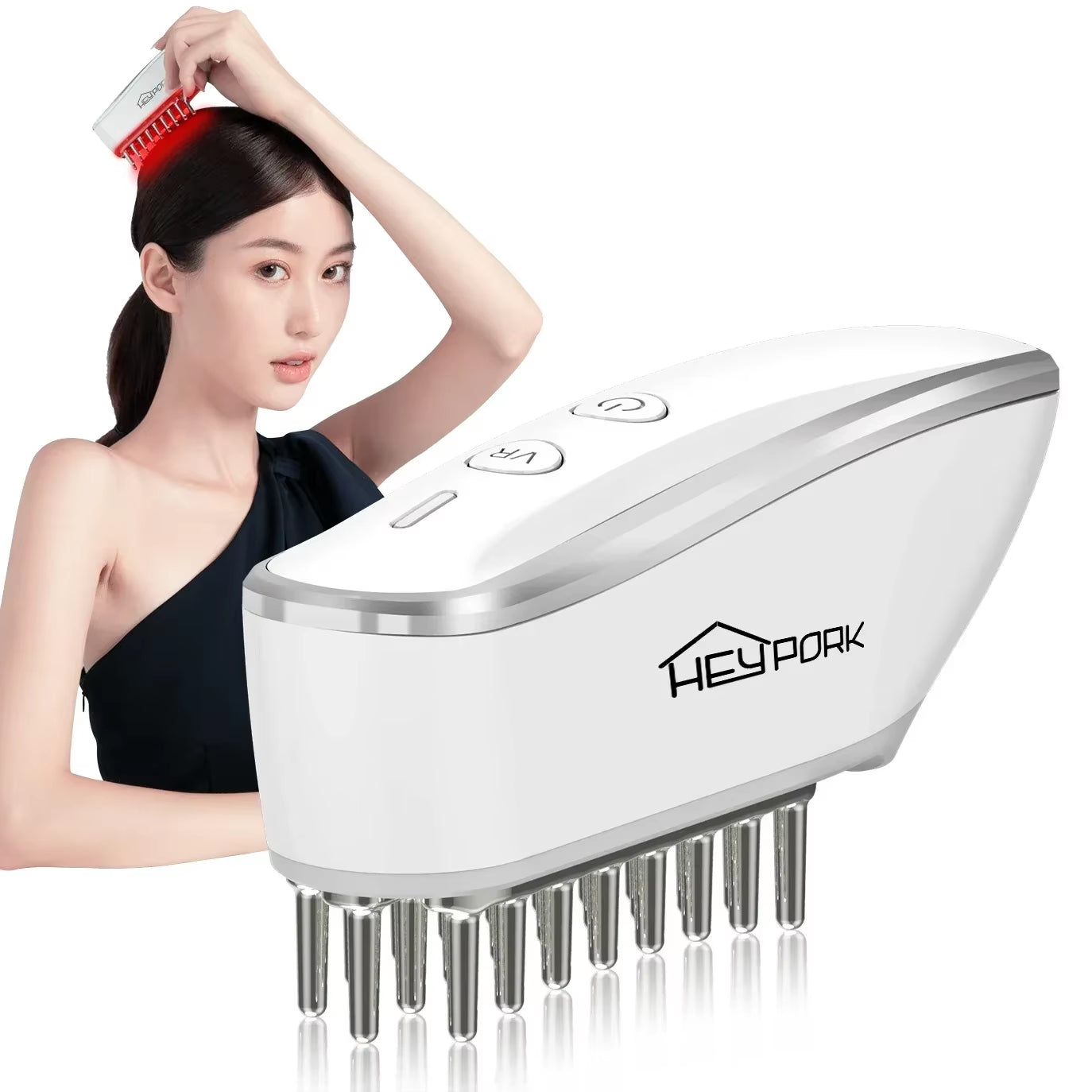 EMS Micro Electric Import Hair Care Comb, Multi-Function Meridian Massage Comb, USB Rechargeable Hair Massage Brush