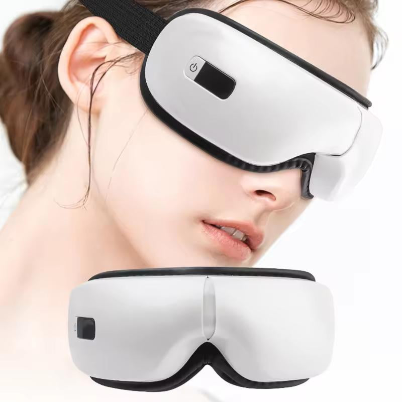 Eye Massager with Heat and Vibration with Massage and Voice Prompt Function with Bluetooth Music Eye Protector Rechargeable Eye Mask to Relieve Eye Massager