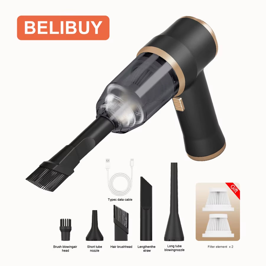 BELIBUY Wireless Car Vacuum Cleaner Home Appliance Sofa Cleaning Machine High-Power Household Carpet Cleaner Mini Vacuum Cleaner