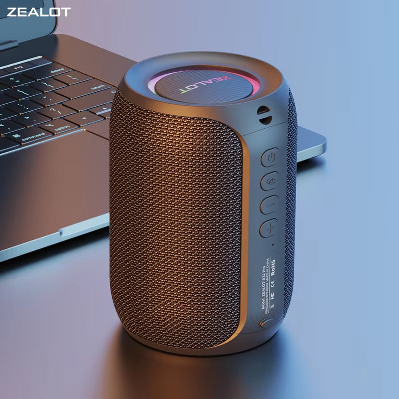 -S32Pro Powerful Bluetooth Speaker, Bass Wireless, LED Light, Outdoor Speakers, Subwoofer, Waterproof Sound Box Support