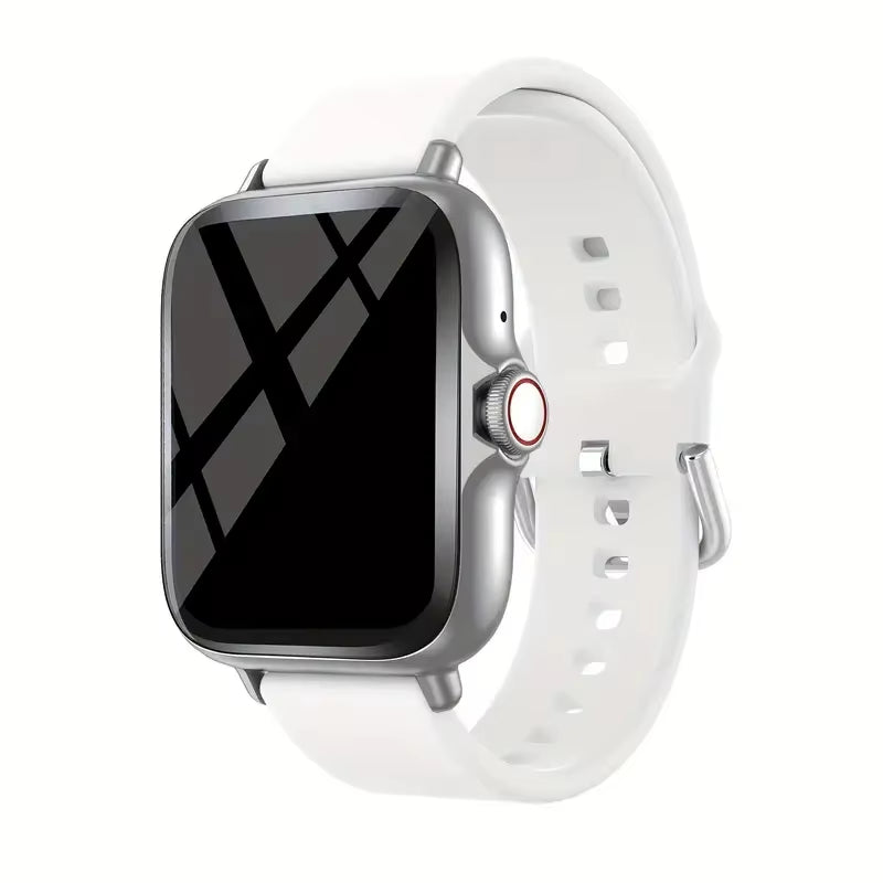 Smart Watch with Full Touch Screen, Call, Message Reminder, Music Control and Other Functions, Compatible with Iphone/Android Mo