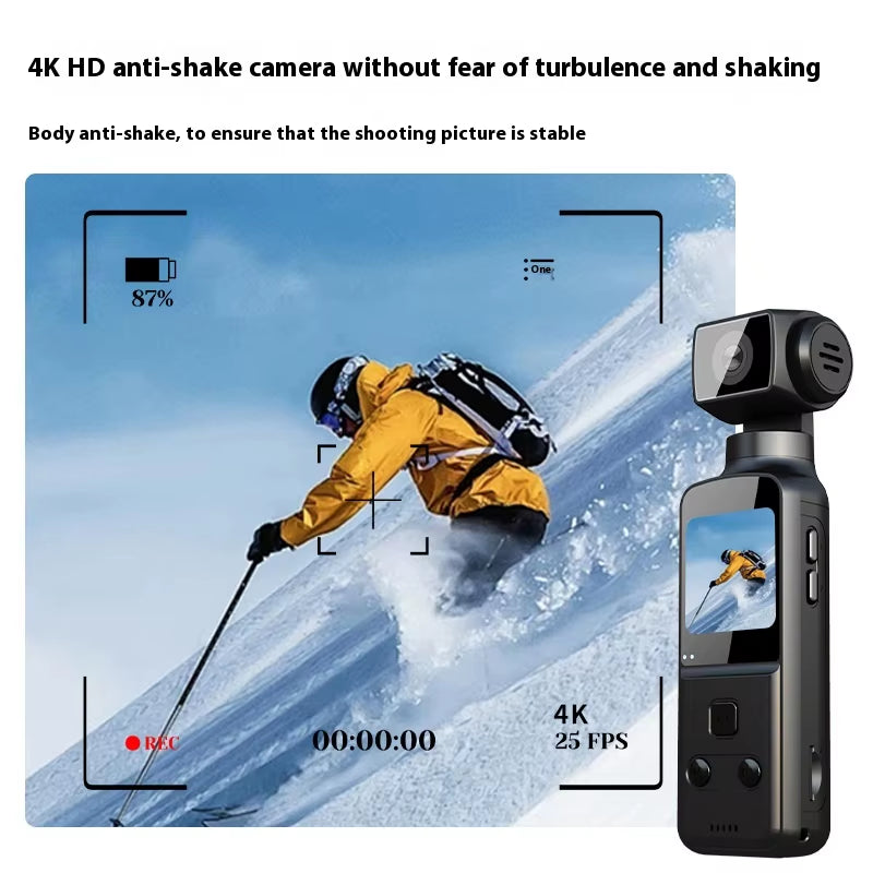 Hot Sale 4K Action 1.33Inch HD anti Shake Pocket K1 Sports Motion Camera Mini Handheld 270° Rotatable for Cycling